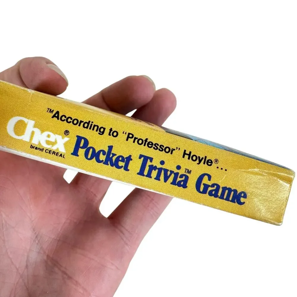 Vintage Chex Cereal Pocket Trivia T.V. Card Game 1980 848‎ Questions